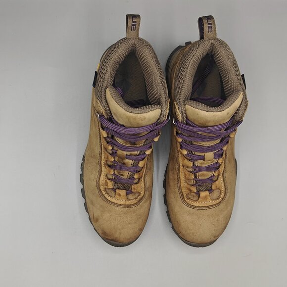 Vasque Talus UltraDry Boots Womens 8.5 US Leather Brown Waterproof Hiking Vibram - Picture 4 of 11